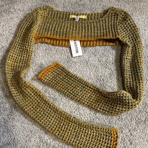 Urban Outfitters Yellow and Green Knit Sweater